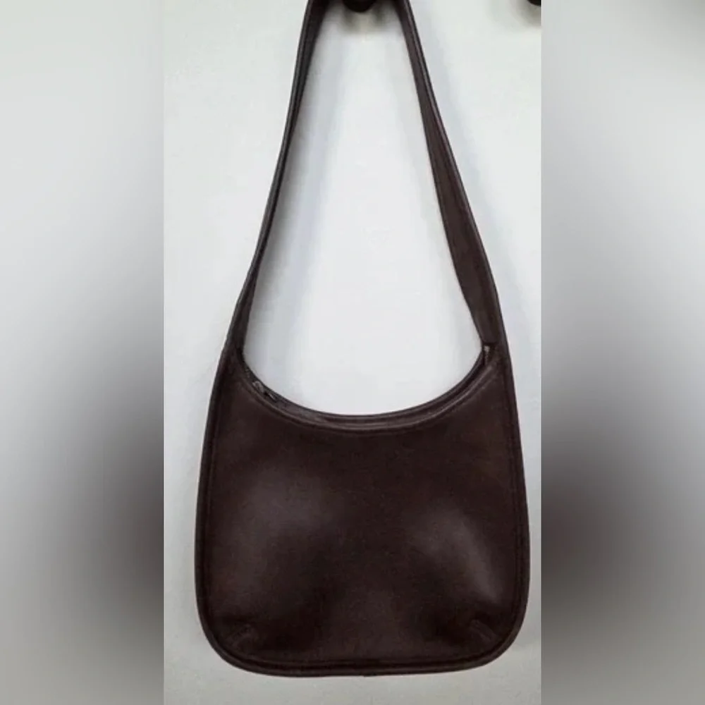 Vintage Coach 1998 ERGO Mini Zip 9020 Mahogany Bag - Picture 1 of 16